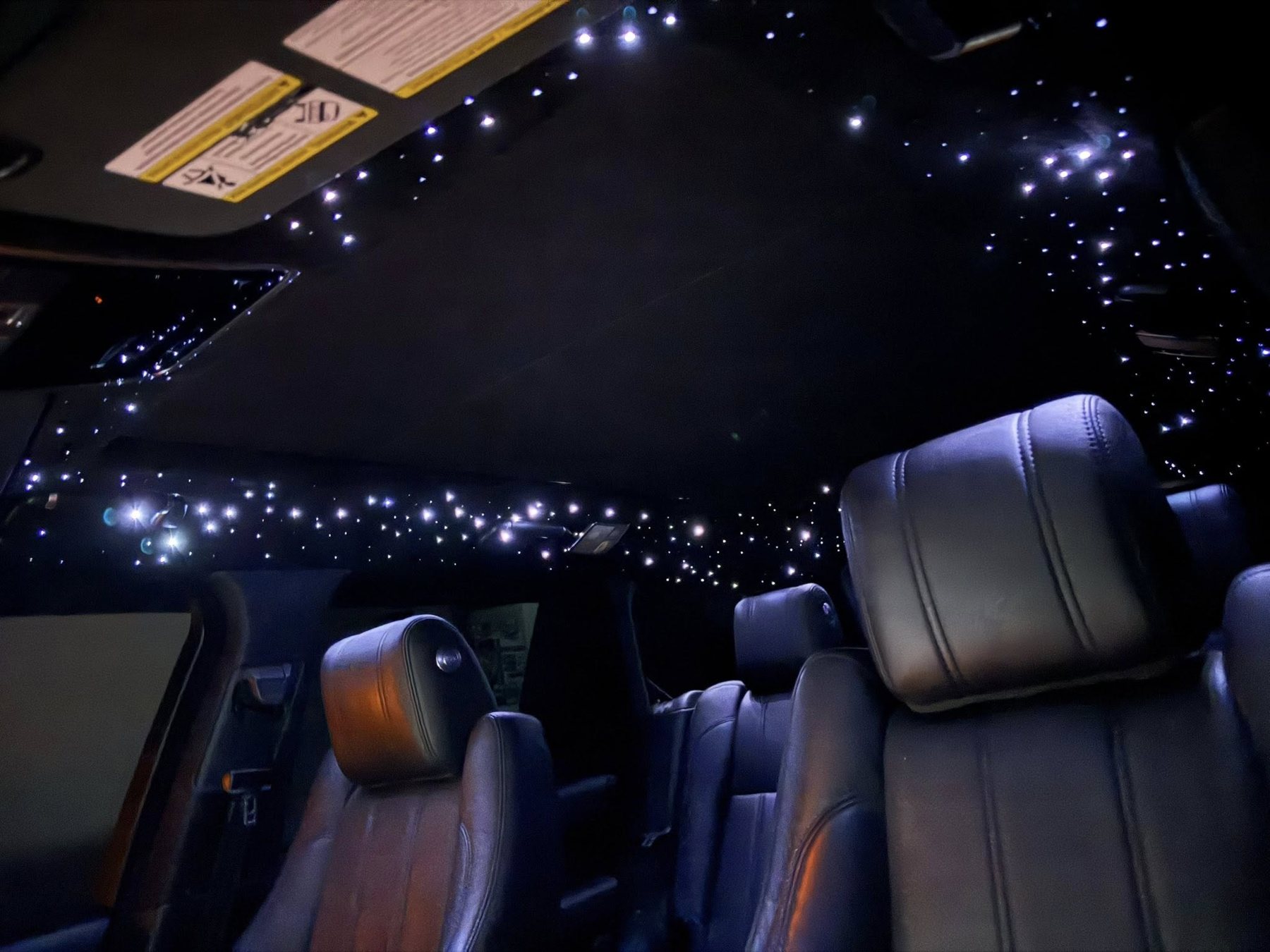 Custom starlight headliner installation