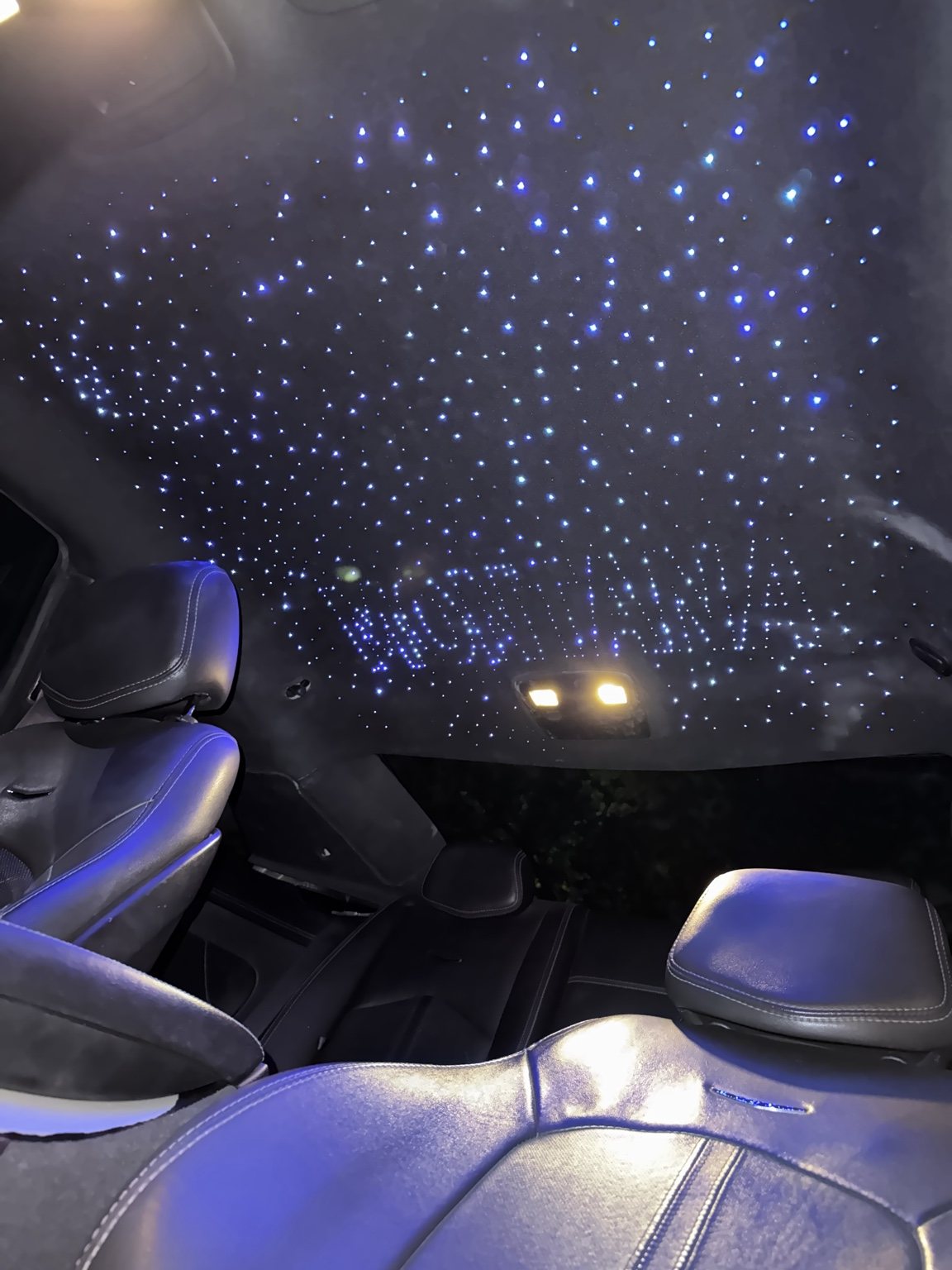 Clean white starlight installation